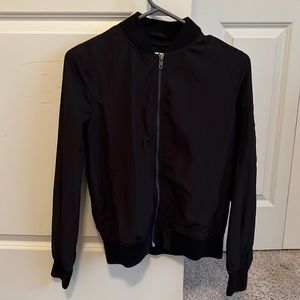 Garage black bomber jacket